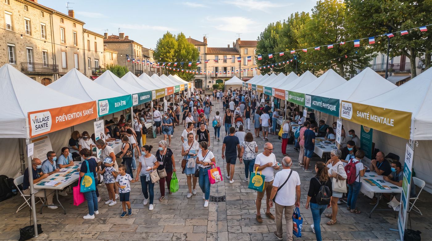 Déploiement Village Santé sur une place de commune